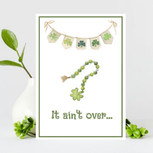 Funny Shamrock Necklace St Paddy’s Day Announcement