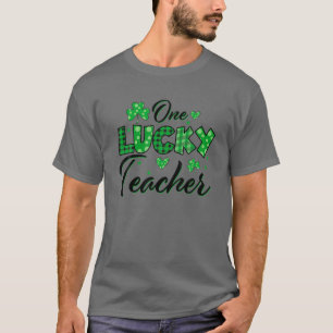 Funny Shamrock One Lucky Teacher St. Patricks Day T-Shirt