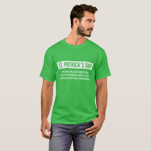 Funny Shamrock St Patrick's Day Dictionary Meaning T-Shirt