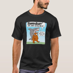 Funny Shark and Bear Team Up As SharkBear T-Shirt