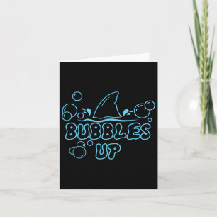 Funny Shark Bubbles Up Sharks Lovers Vacation Fami Card
