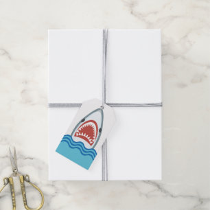 Funny Shark Cartoon Gift Tags