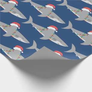 Funny Shark Christmas Wrapping Paper