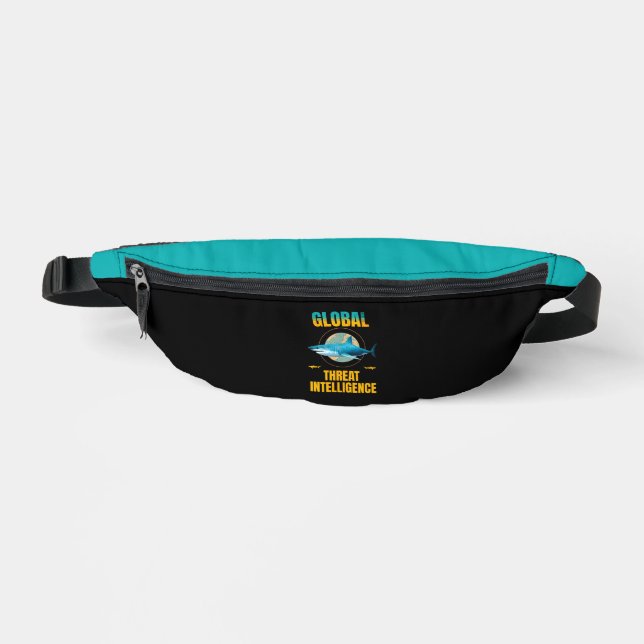 Funny Shark Cyber Security Expert Bum Bags (Front)
