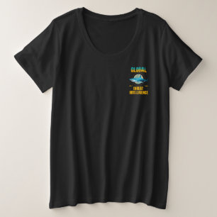 Funny Shark Cyber Security Expert Plus Size T-Shirt