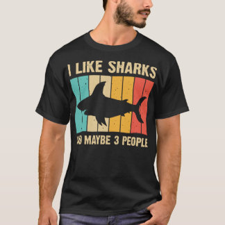 Funny Shark Design For Kids Men Women Animal Shark T-Shirt