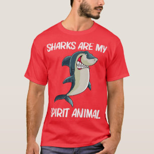 Funny Shark Design For Men Women White Shark Lover T-Shirt