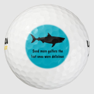 Funny Shark Design Golf Balls
