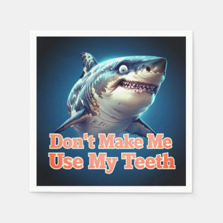 Funny shark design—perfect for every shark lover napkin