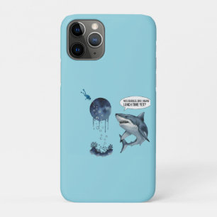 Funny shark diver lunch time :nice bubbles bro Case-Mate iPhone case