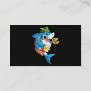 Funny Shark Drink Beer - Crazy Shark Gifts Enclosure Card