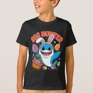 Funny shark easter bunny cute egg hunter T-Shirt