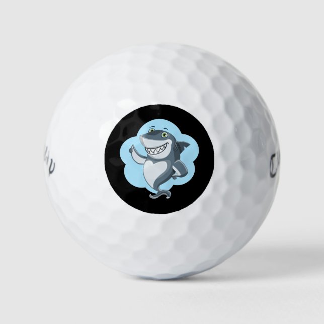 Funny Shark Golf Balls (Front)