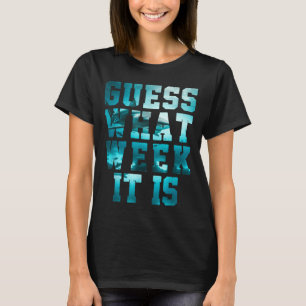 Funny Shark Guess What Week Awareness Suprt Summer T-Shirt