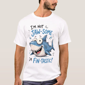 Funny Shark Jaw-Some Fin-Tastic Cartoon Design T-Shirt