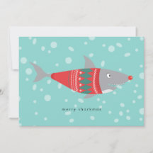 Funny Shark Merry Sharkmas Christmas