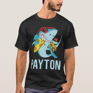 Funny Shark - Payton Name T-Shirt