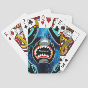 Funny Shark Poker Cards – Custom Name Deck