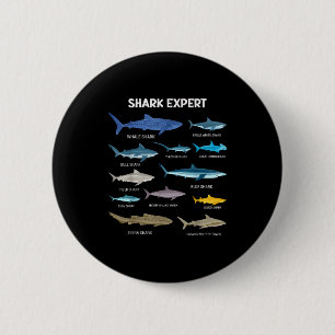 Funny Shark Tee For Men Ocean Fish Kids &amp; Todd 6 Cm Round Badge