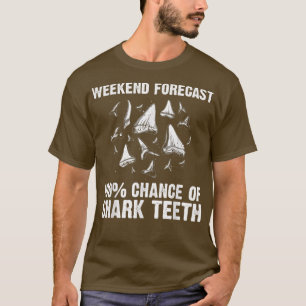 Funny Shark Tooth For Men Women Shark Teeth Fossil T-Shirt