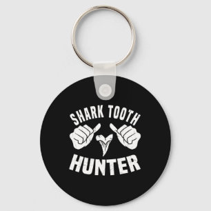 Funny Shark Tooth Hunter Costume Love Shark Tooth  Key Ring
