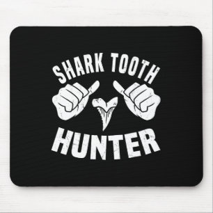 Funny Shark Tooth Hunter Costume Love Shark Tooth Mouse Pad