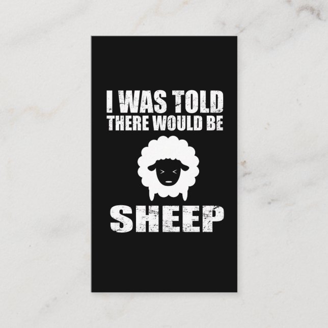 Funny Sheep Business Card (Front)