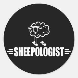 Funny Sheep Classic Round Sticker