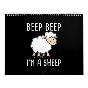 Funny Sheep Design for Farmers and Sheep Lovers Calendar