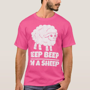 Funny Sheep Farmer Beep Beep I'M A Sheep T-Shirt