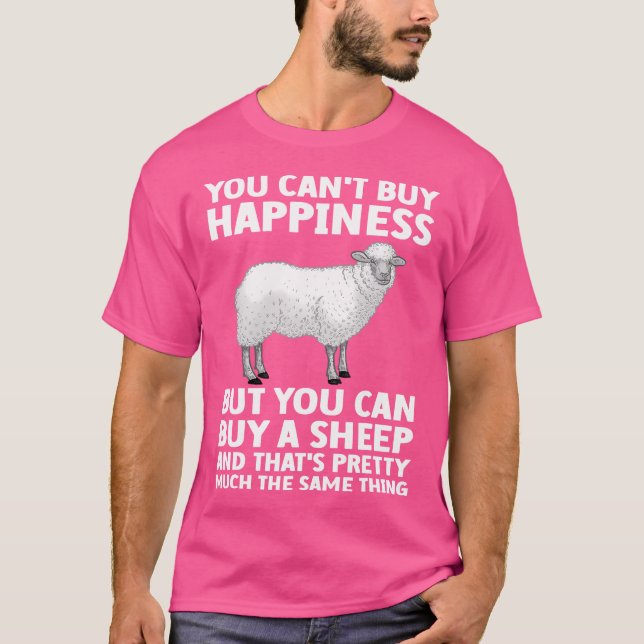 Funny Sheep Herding Sheep Farmer T-Shirt (Front)