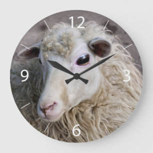 Funny Sheep Large Clock