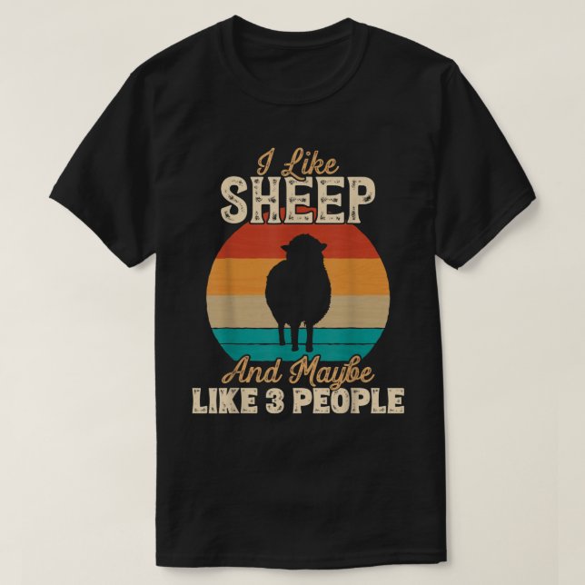 Funny Sheep Lover Shirt for Introverts (Design Front)