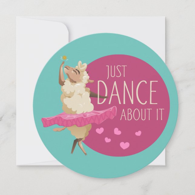 Funny Sheep Message - Just Dance About It 1 (Front)