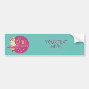 Funny Sheep Message - Just Dance About It 1 Bumper Sticker
