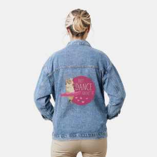 Funny Sheep Message - Just Dance About It 1 Denim Jacket