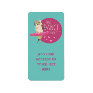 Funny Sheep Message - Just Dance About It 1 Label