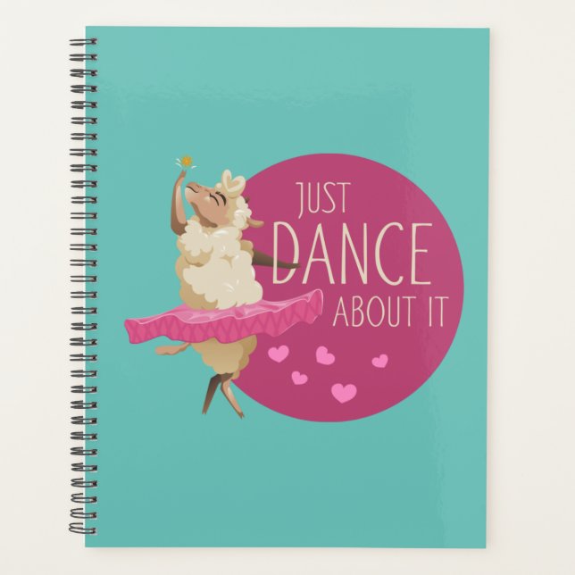 Funny Sheep Message - Just Dance About It 1 Planner (Front)