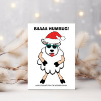 Funny Sheep Scrooge Baa Humbug Christmas