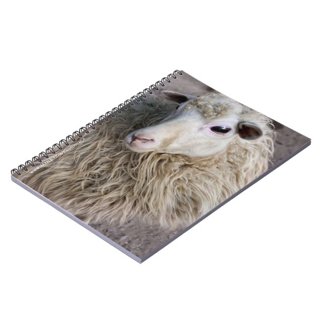Funny Sheep Spiral Notebook (Left Side)