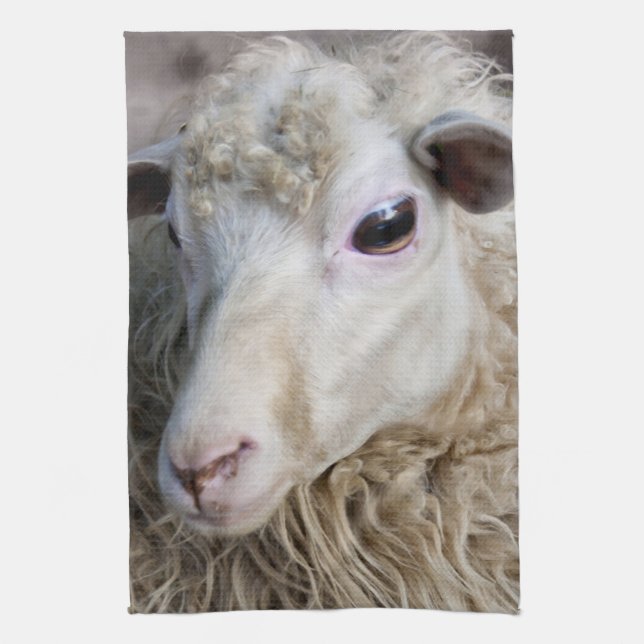 Funny Sheep Tea Towel (Vertical)