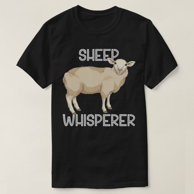 Funny Sheep Whisperer Farm Animal Farmer Farming S T-Shirt (Design Front)