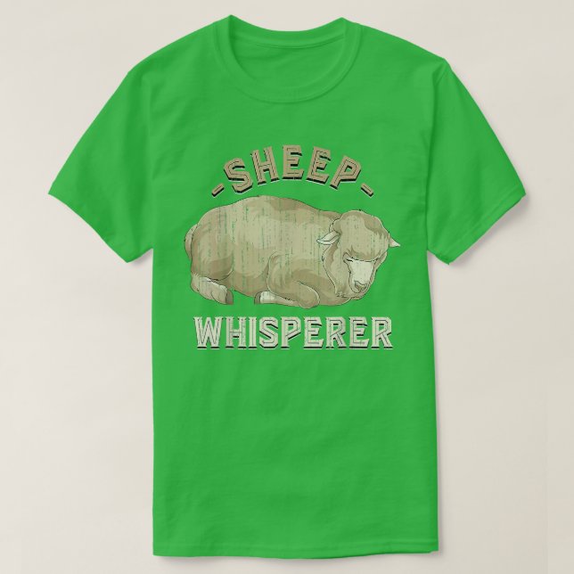 Funny Sheep Whisperer Farmer Farm Animal Lover Cut T-Shirt (Design Front)