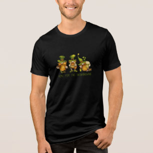 Funny Shenanigans Irish Gnomes St Patrick's Day Tri-Blend Shirt
