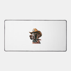 Funny Sheriff Dog Shirt German Pointer Dog Mum Wil Desk Mat