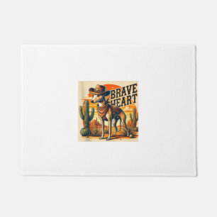 Funny Sheriff Dog Shirt Greyhound Whippet Dog Mum  Doormat