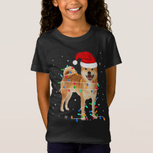 Funny Shiba Inu Christmas Light Gifts Xmas T-Shirt