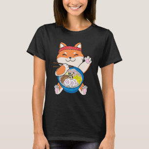 Funny Shiba Inu Dog Ramen Japanese Lover Gift T-Shirt