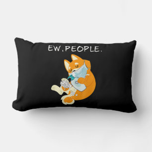 Funny Shiba Inu   Ew People Dog Gift Lumbar Cushion