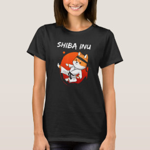 Funny Shiba Inu Uni Dog High Kick Karate Master Sp T-Shirt